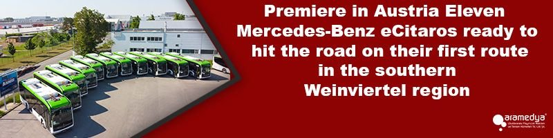 Premiere in Austria Eleven Mercedes-Benz eCitaros ready to hit the road on their first route in the southern Weinviertel region
